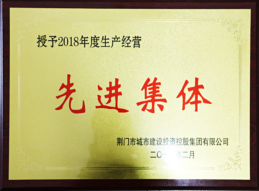 2018年度生產經(jīng)營先進集體